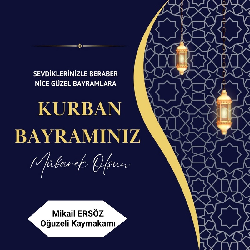 Kurban Bayramınız mübarek olsun.